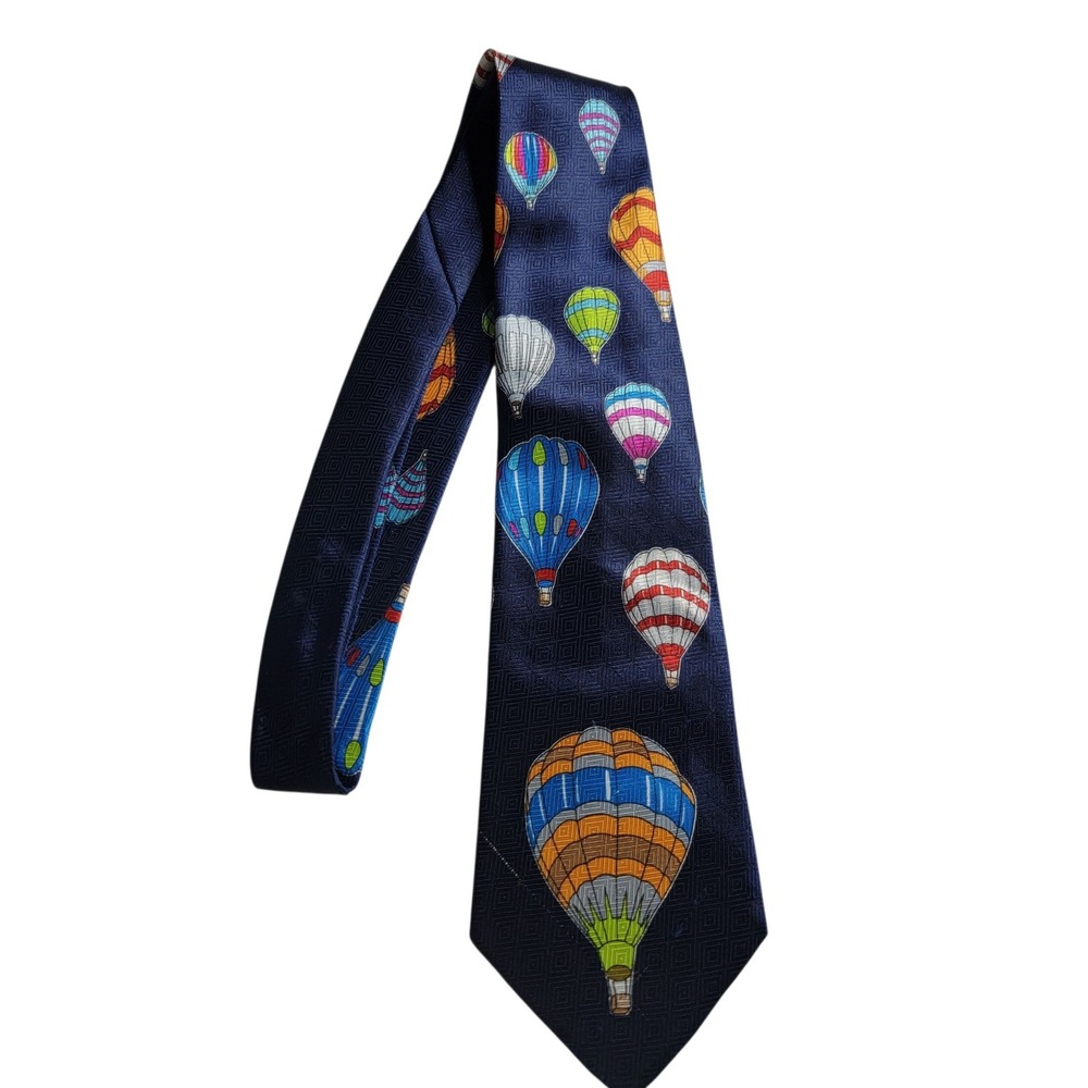 Vintage 1997 Hot Air Balloons ETMC Tie Polyester **flaw**